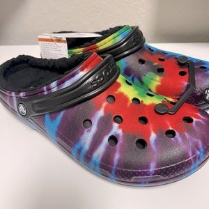 Men's Classic Lined Tie Dye Crocs